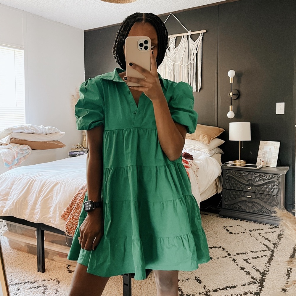 blueb. Green mini dress perfect for summer